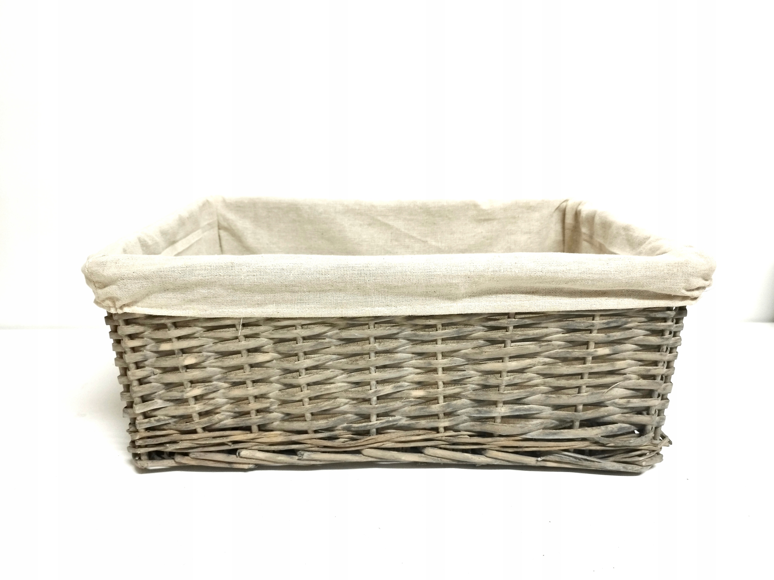 KOSZ KOSZYCZEK WIKLINA WKŁAD MATERIAŁ OZDOBA 59cm