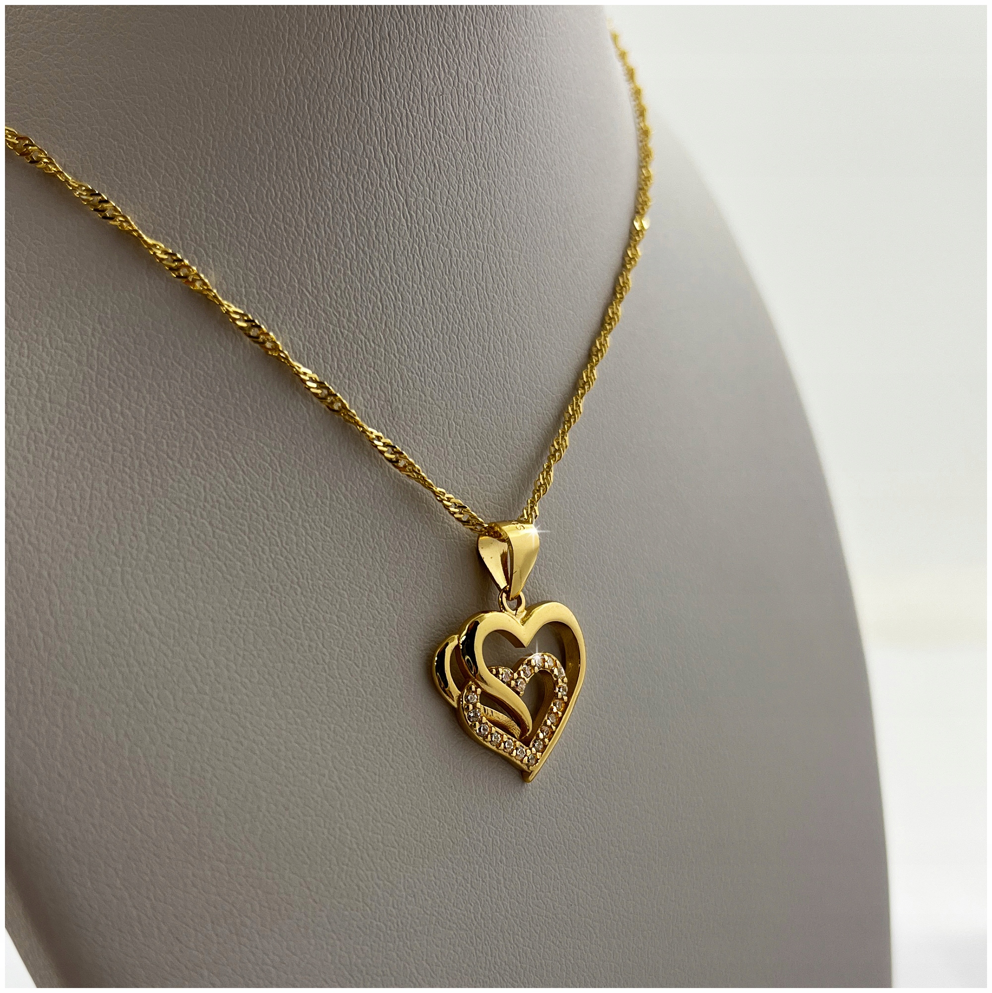 ZŁOTY ŁAŃCUSZKE Z SERDUSZKIEM 925/585 PREZENT DLA DZIEWCZYNKI NA URODZINY Kod producenta Prezent dla córki wnuczki na urodziny 18 20