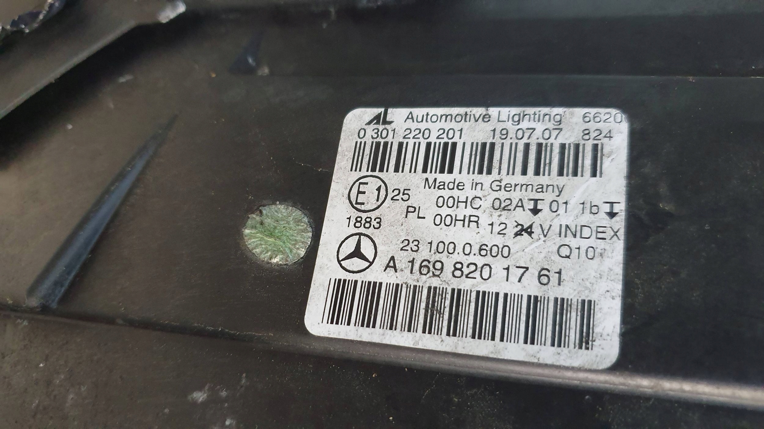 light front left MERCEDES B-KLASA W245 A1698201761 05