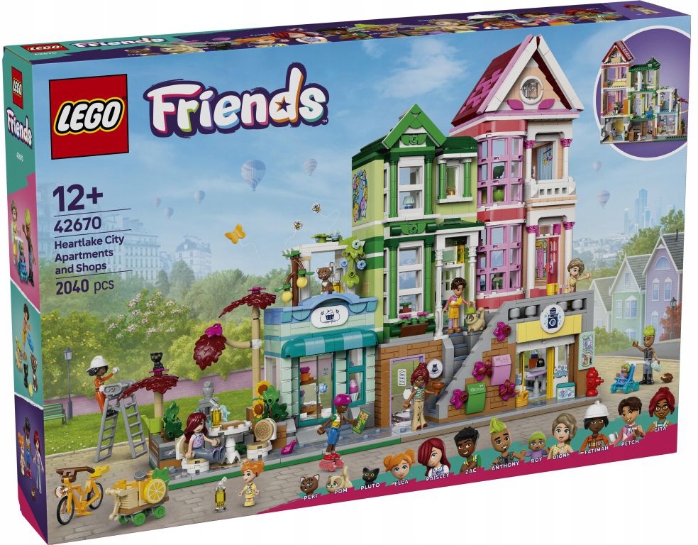 Lego Friends Byty A Obchody Ve Městě Heartlake Sada 42670