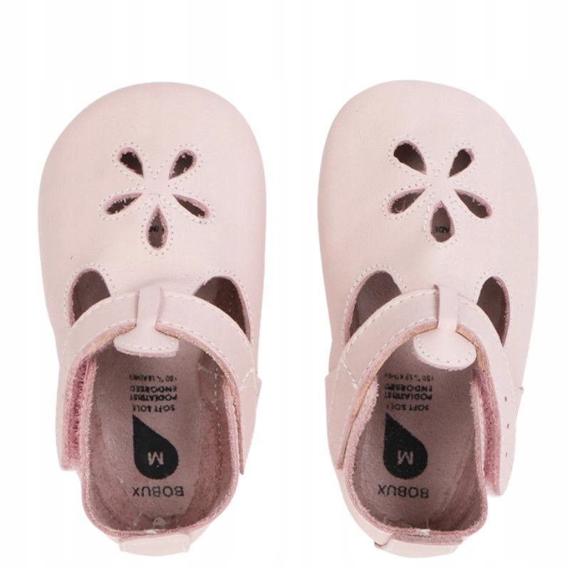 Bobux 1005-000-04 kapcie barefoot, skórzane niechodki dla dziewczynki L