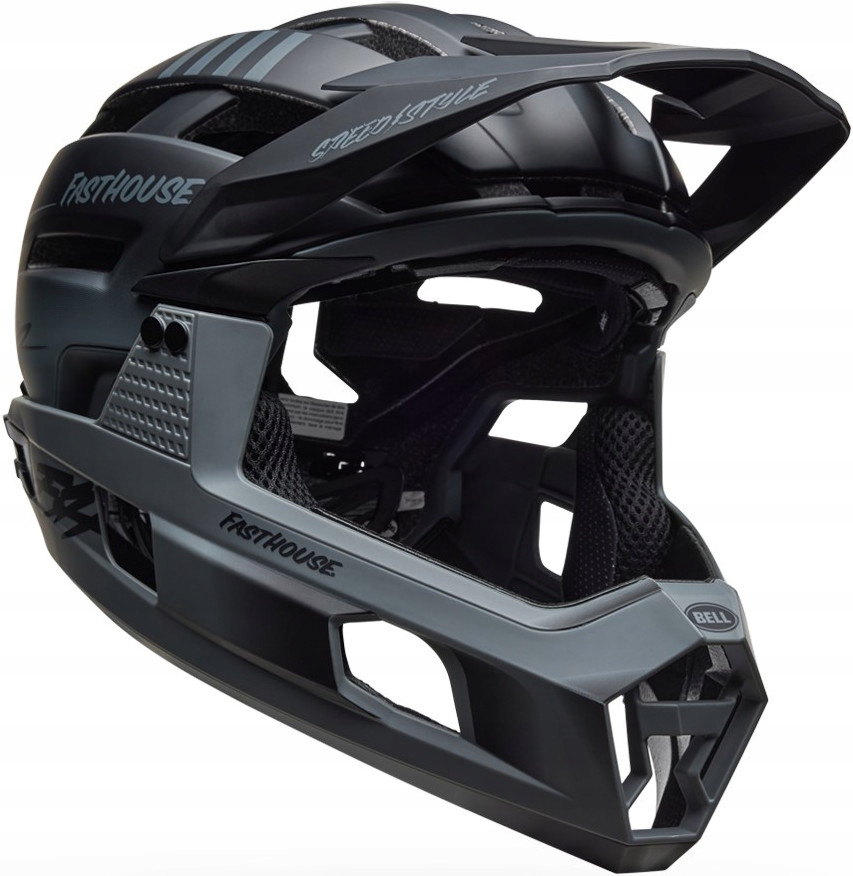 Helma Bell Air R Mips 55-59 Odnímatelná Čelist Enduro mt blk fasthouse