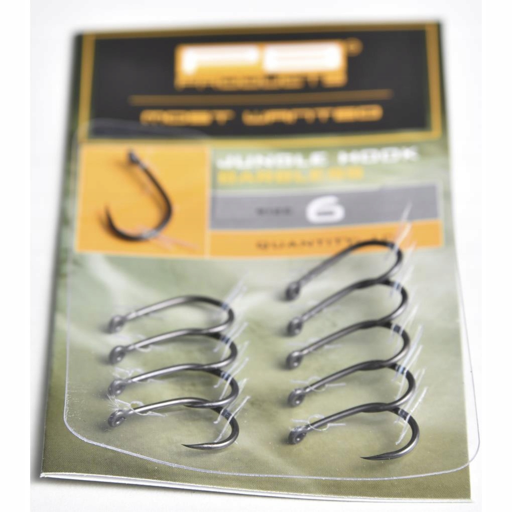 Pb Products Jungle Barbless Hook Dbf size 6, 10szt haki karpiowe bezzadzior