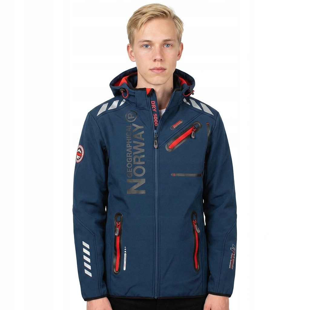 Pánská sportovní treková bunda Geo Norway softshell, větruodolná