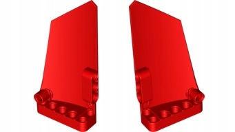 

Lego Technic Panel #17 i #18 64392 64682 czerwony