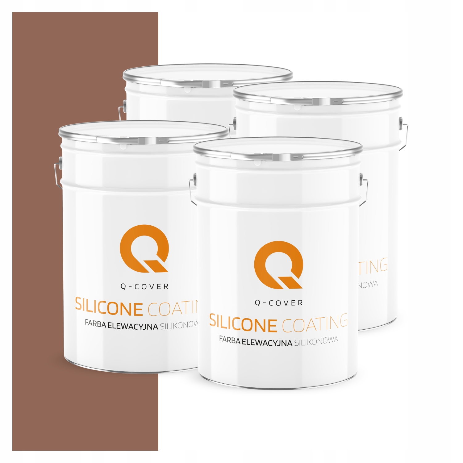 Fasádna Silikónová Fasádna Farba, Hnedá, F516 10 L