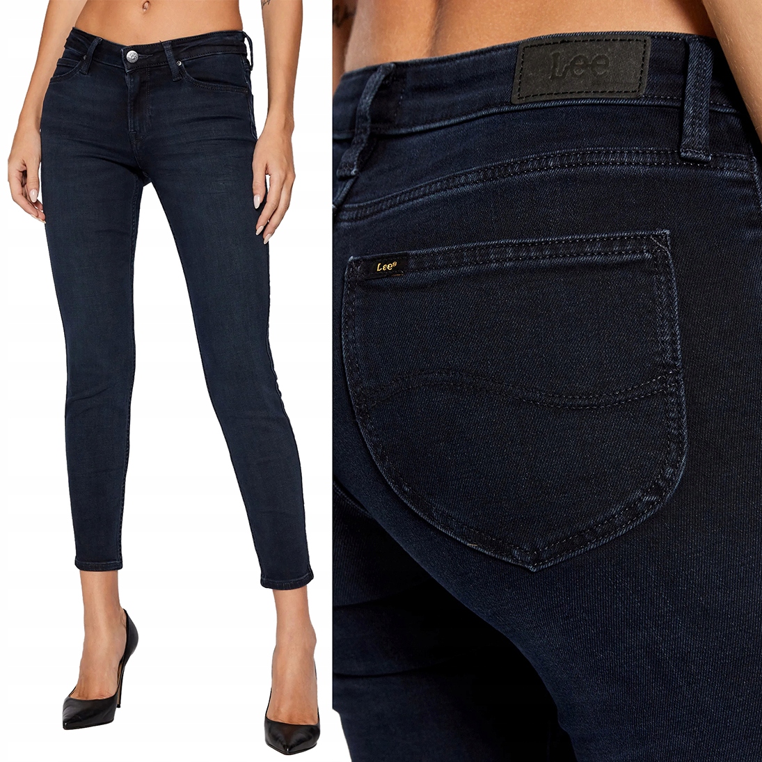 

Lee Scarlett Skinny Dark Lea Rurki W25 L31
