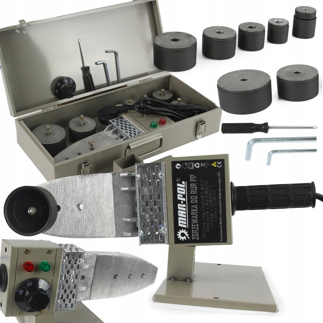 

Zgrzewarka do rur Pcv Pp 1100W Matryce