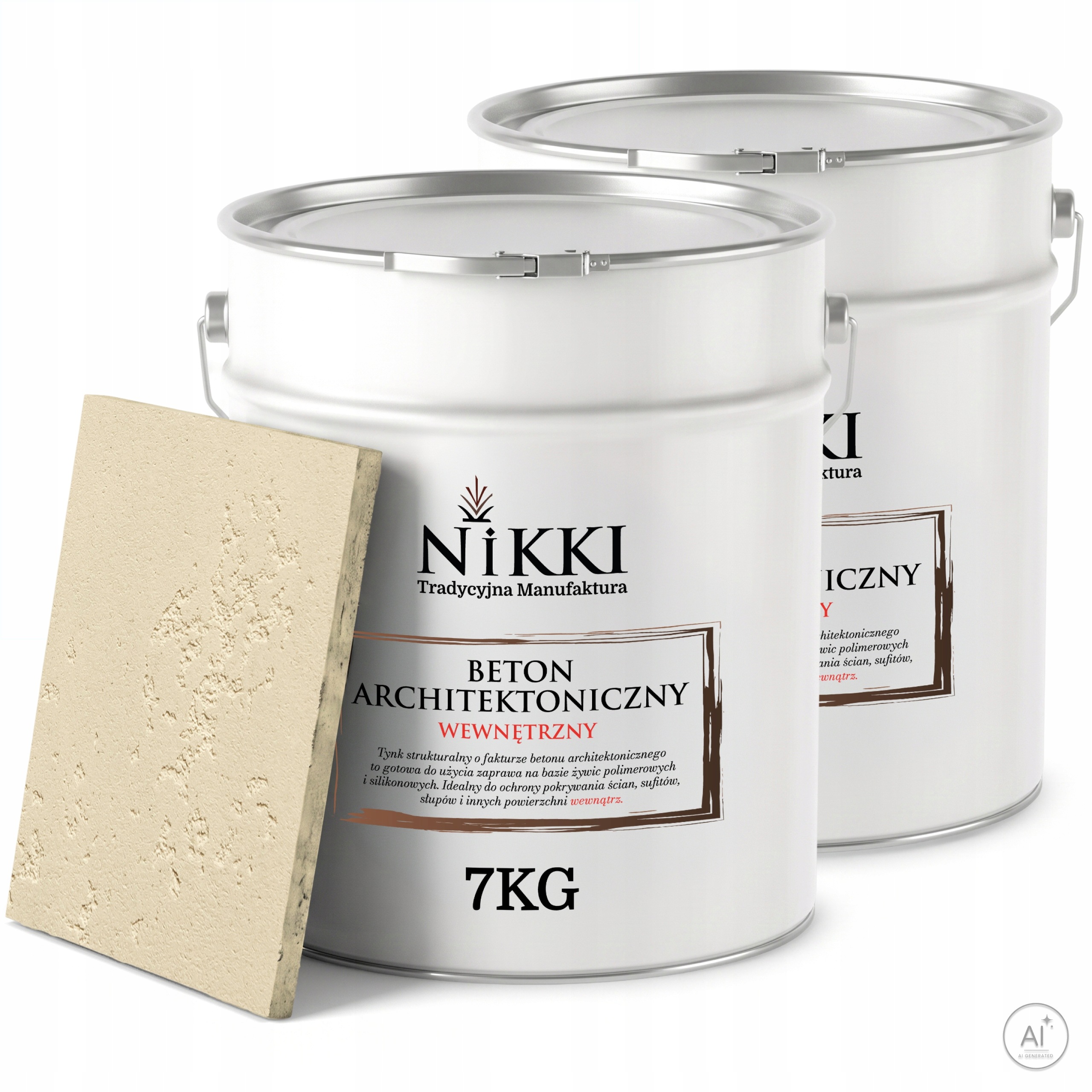 Dekorativní omítka se strukturou Betonu Vnitřní 2 x 7 kg Béžová Světlá F751