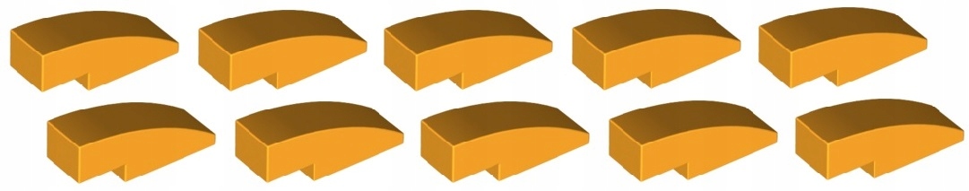 

Lego skos zaokr. 1x3 j.pomarańczowy 10szt. 50950 N