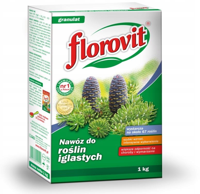 

Nawóz Do Roślin Iglastych 1kg Karton Florovit
