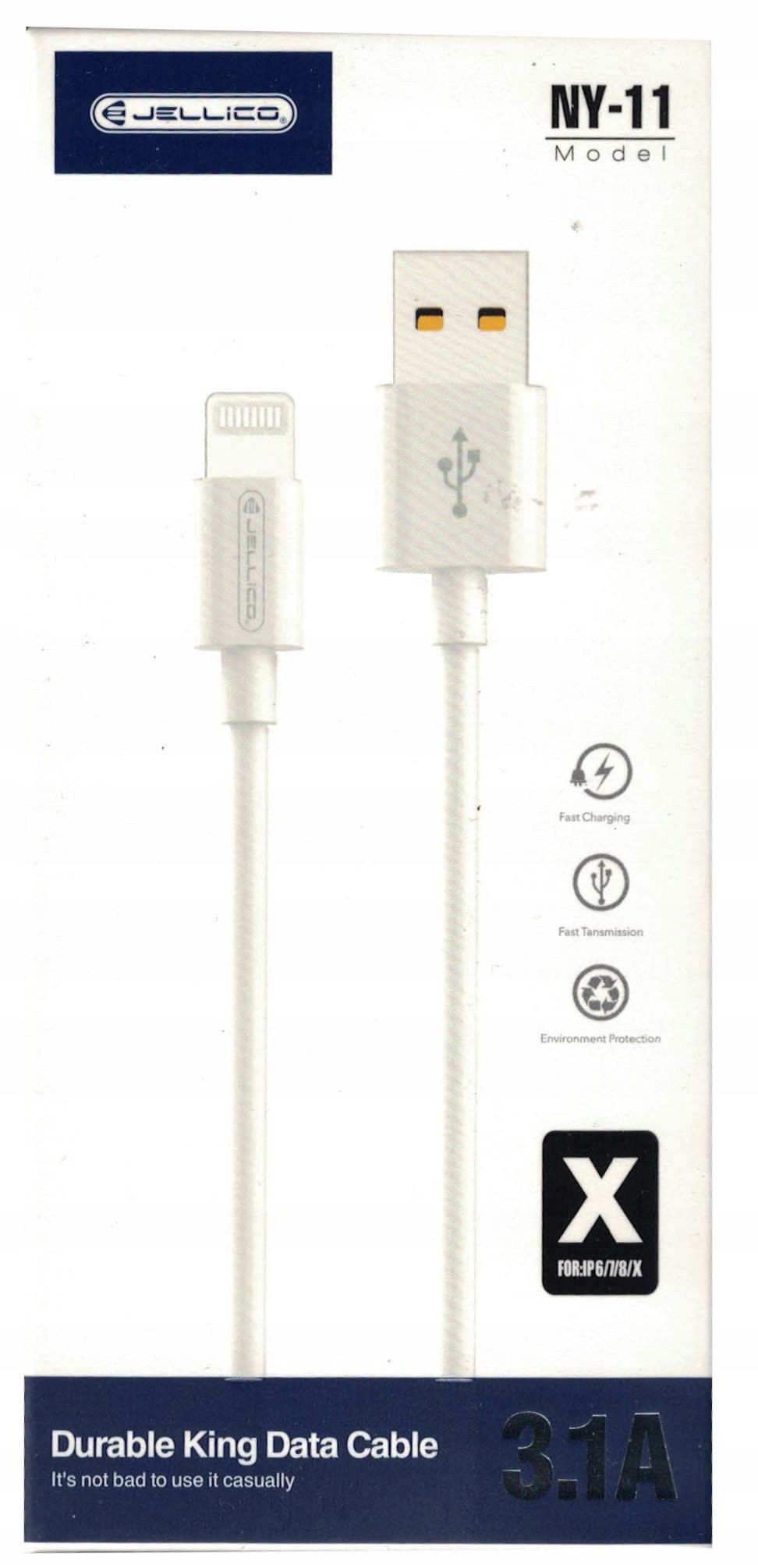

Jellico NY-11 Przewód Kabel Lightning do iPhone 1m