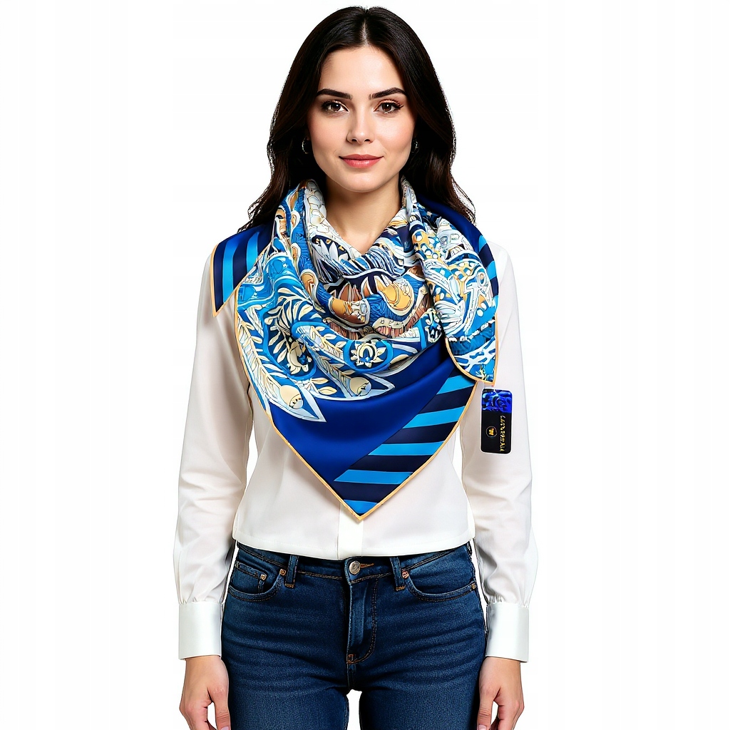 Hedvábný Šátek 100% Přírodní Morušový Hedvábí, Prémiová Kvalita