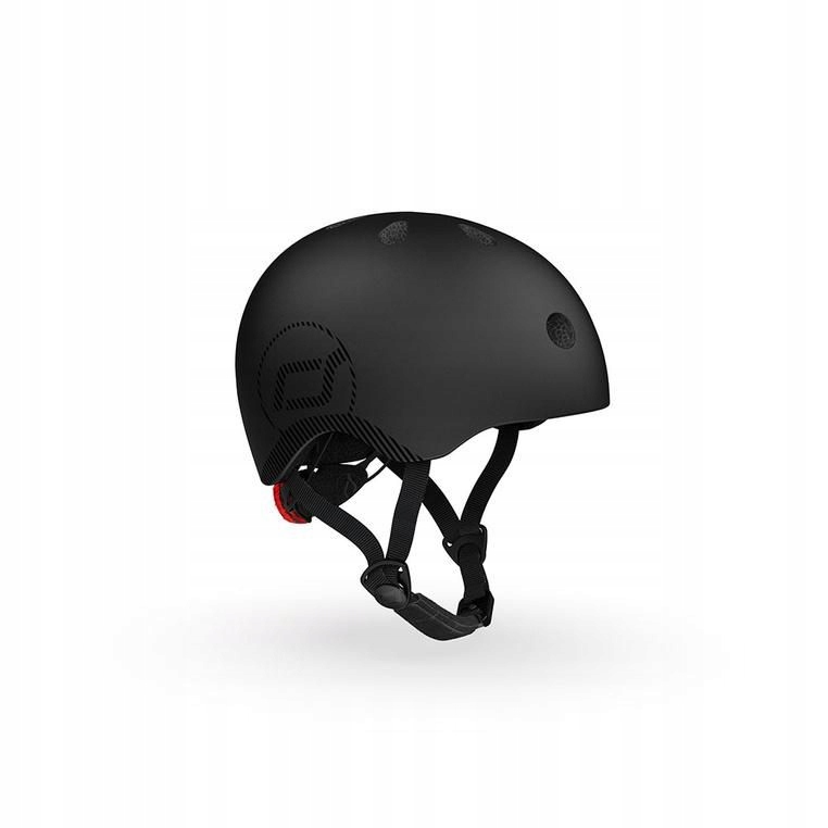 Scoot & Ride Kask Rowerowy Dziecięcy na Hulajnoge rower M-L Black