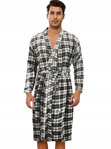 Celoroční Tenký Kostkovaný Župan, Univerzální Pánský Župan