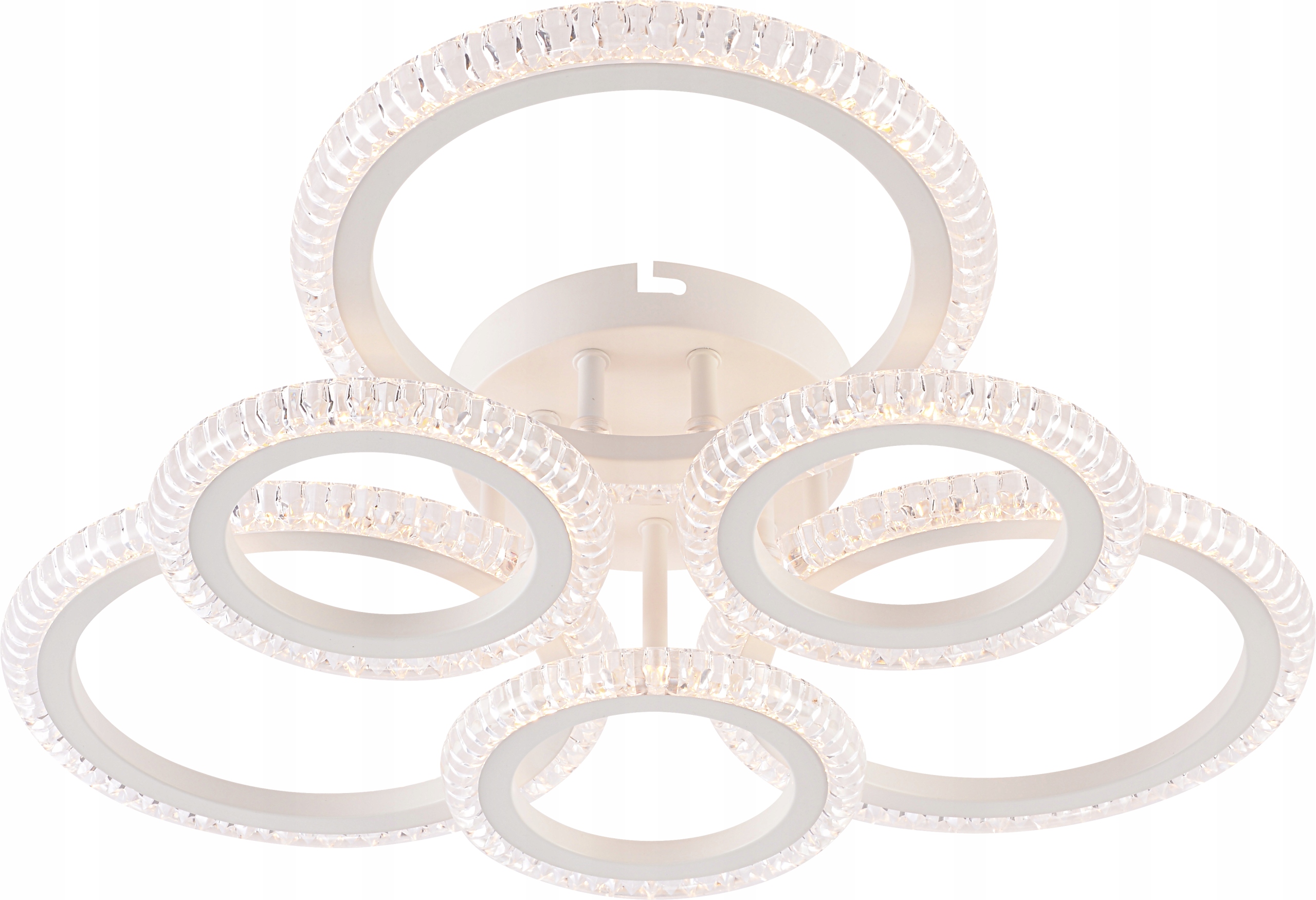 Moderní Led Lustr 96W Bílý Minimalistický Dálkový Ovladač Vargo DL1220