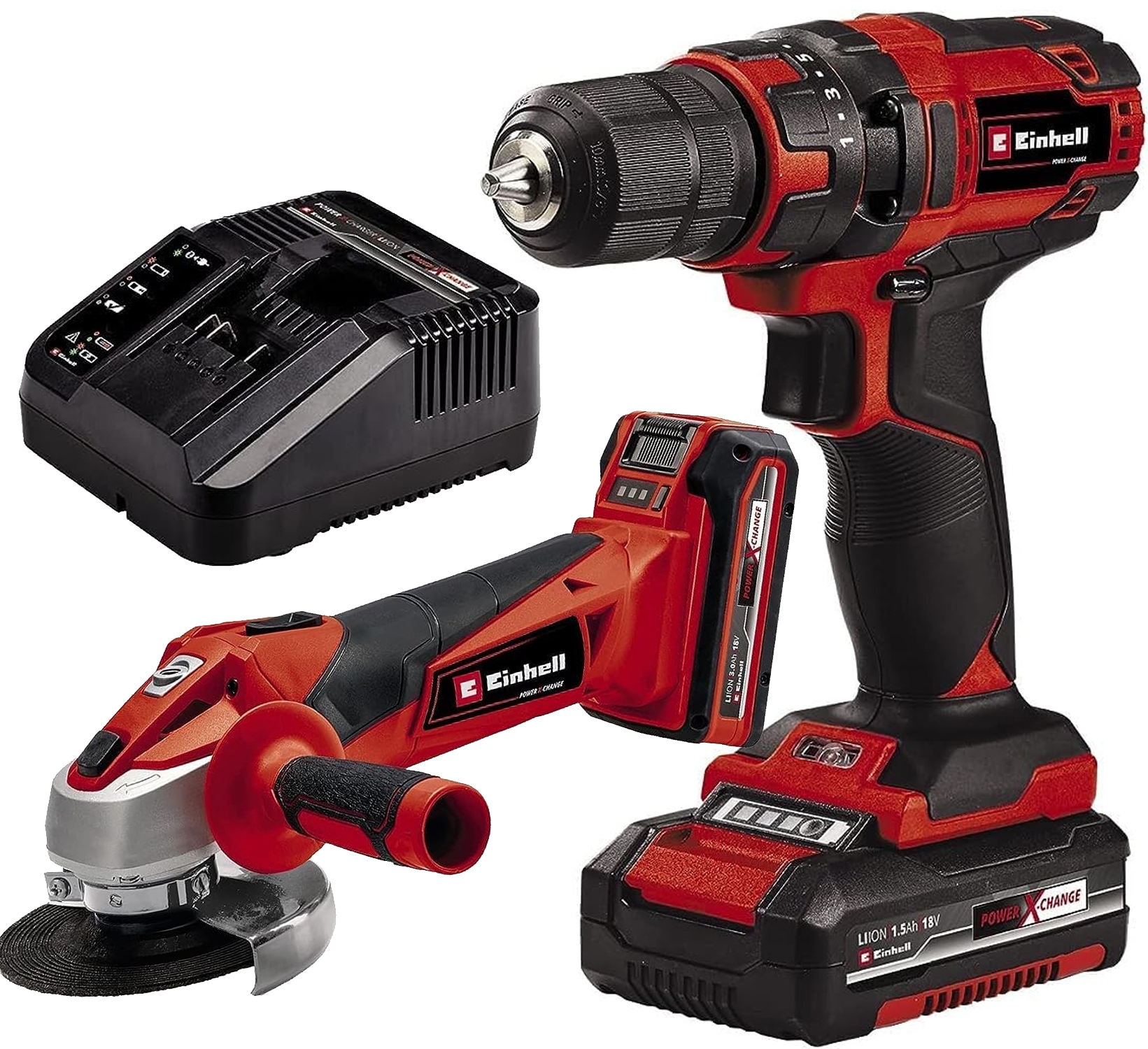 Einhell Tc-tk 18 Li Kit Wkrętarka wiertarka Szlifierka Ładowarka