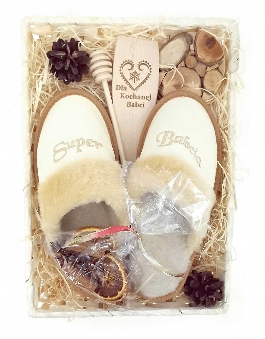 

Babcia Pantofle Zestaw w Koszyku *40