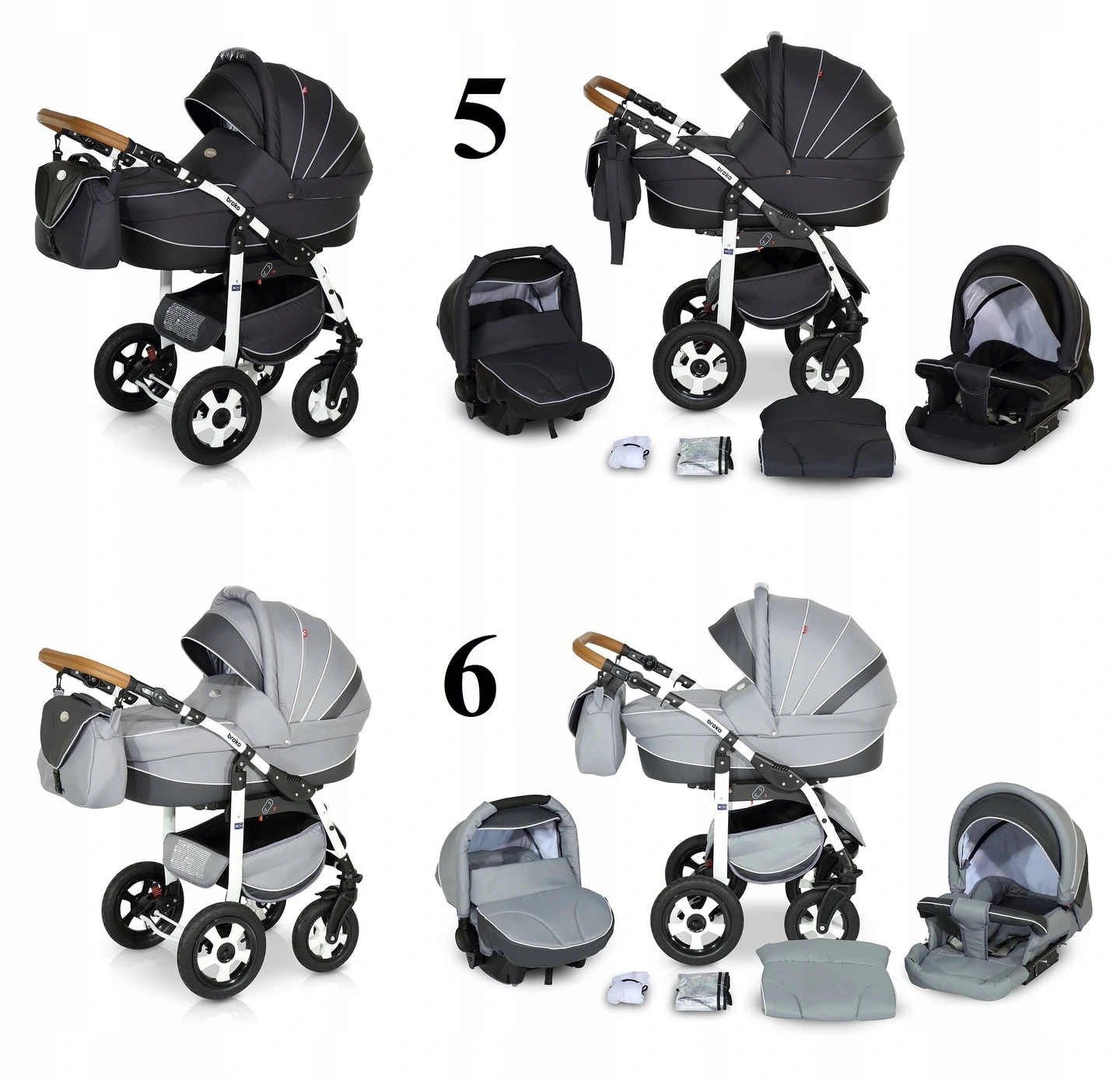 WÓZEK DZIECIĘCY VERDI BROKO 3W1+TORBA + AKCESORIA Kod producenta Verdi