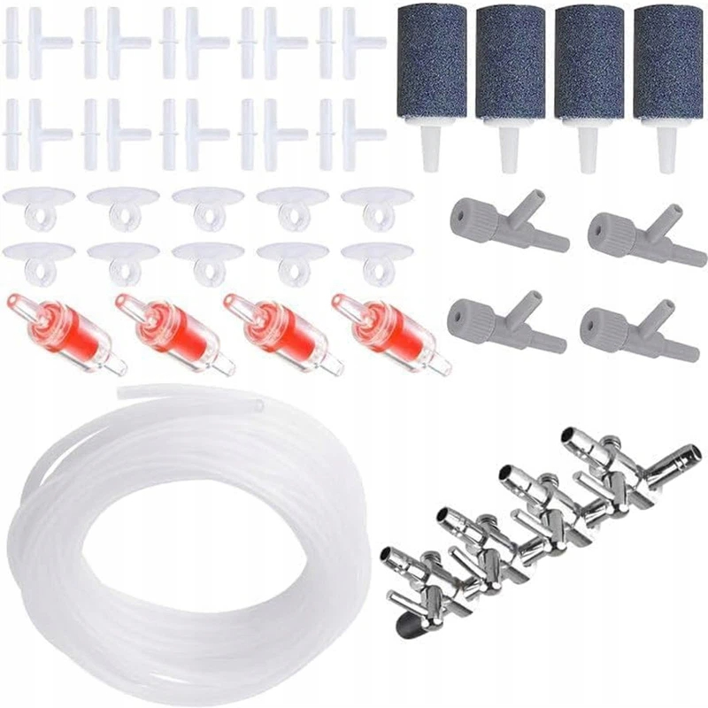 Levně Sada Pro Rozvod Vzduchu 4-CESTNÝ Ventil 8 M Silikonové Hadice