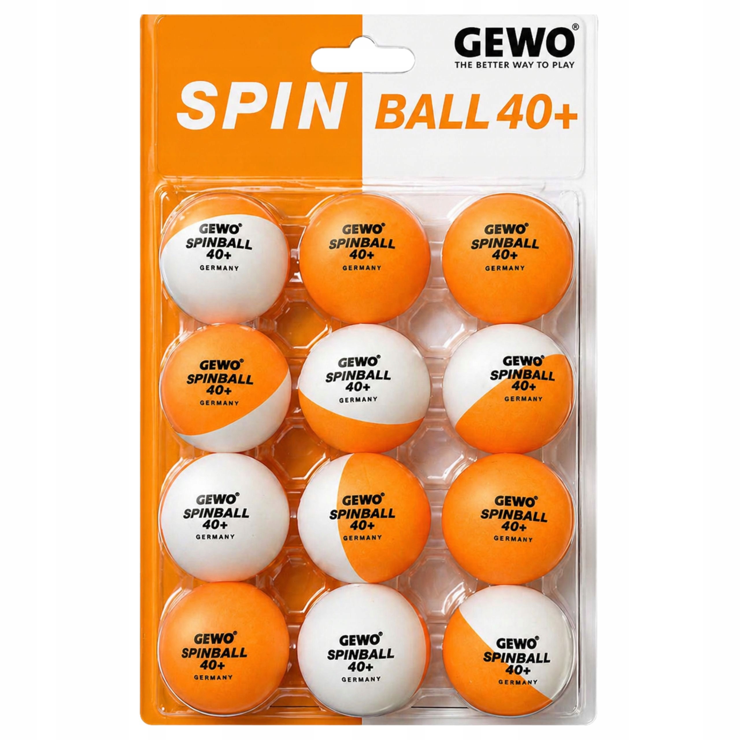 PIŁECZKI DO PING PONGA 12 SZTUK DO NAUKI ROTACJI PIŁKI GEWO SPINBALLS