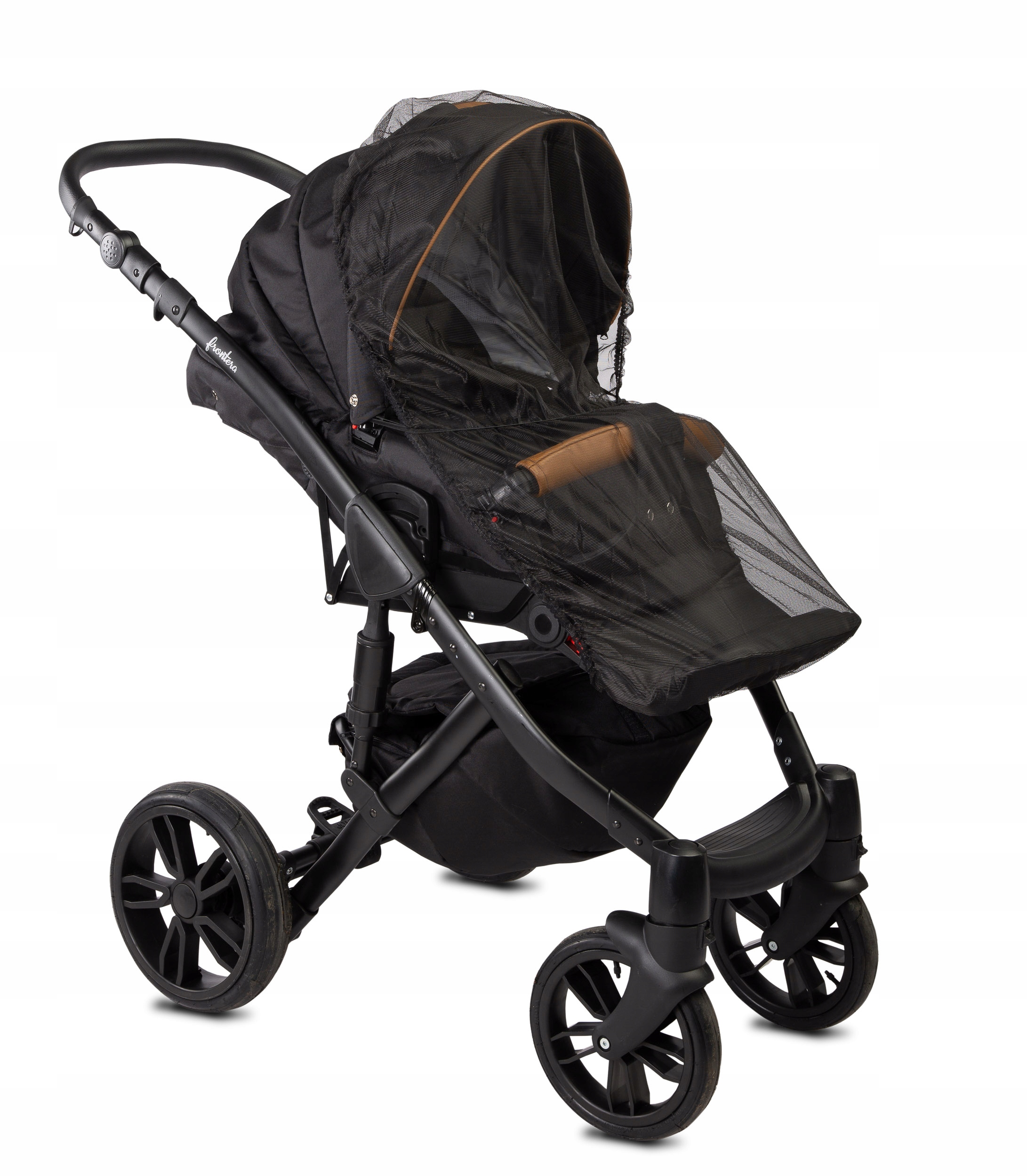 MOSKITIERA DO WÓZKA UNIWERSALNA SPACERÓWKA GONDOLA CZARNA Marka Caretero