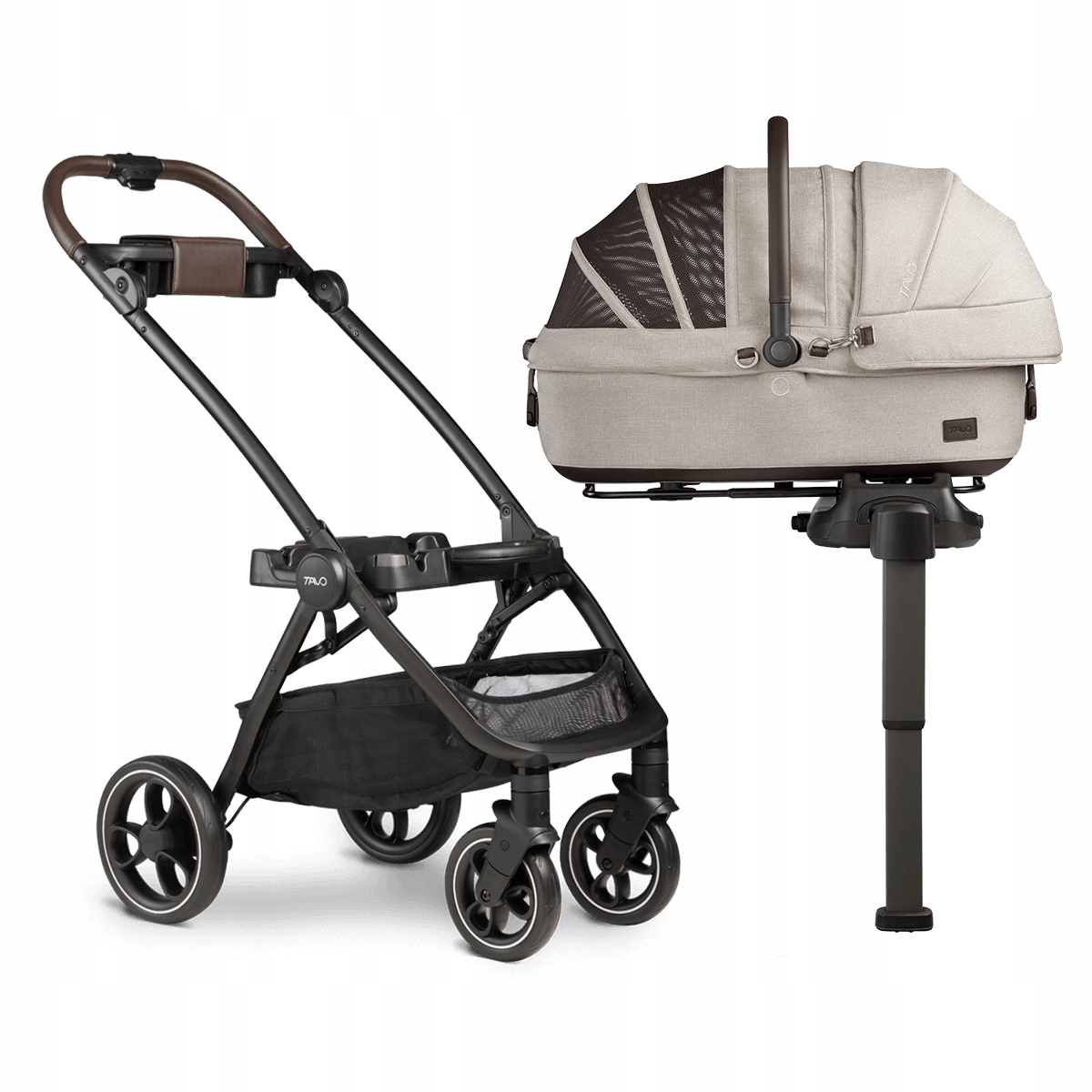 Levně Set 3V1 Maeve Fawn M Roscoe Kočárek Autosedačka Přepravka