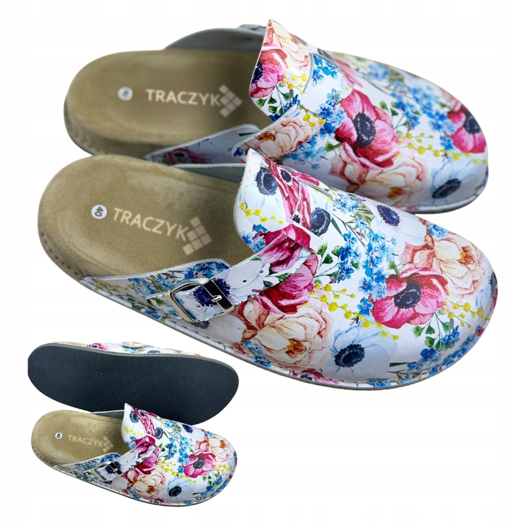 Nazouváky Anatomické Chodaki Traczyk Přírodní Kůže Maki Profilované vel. 45