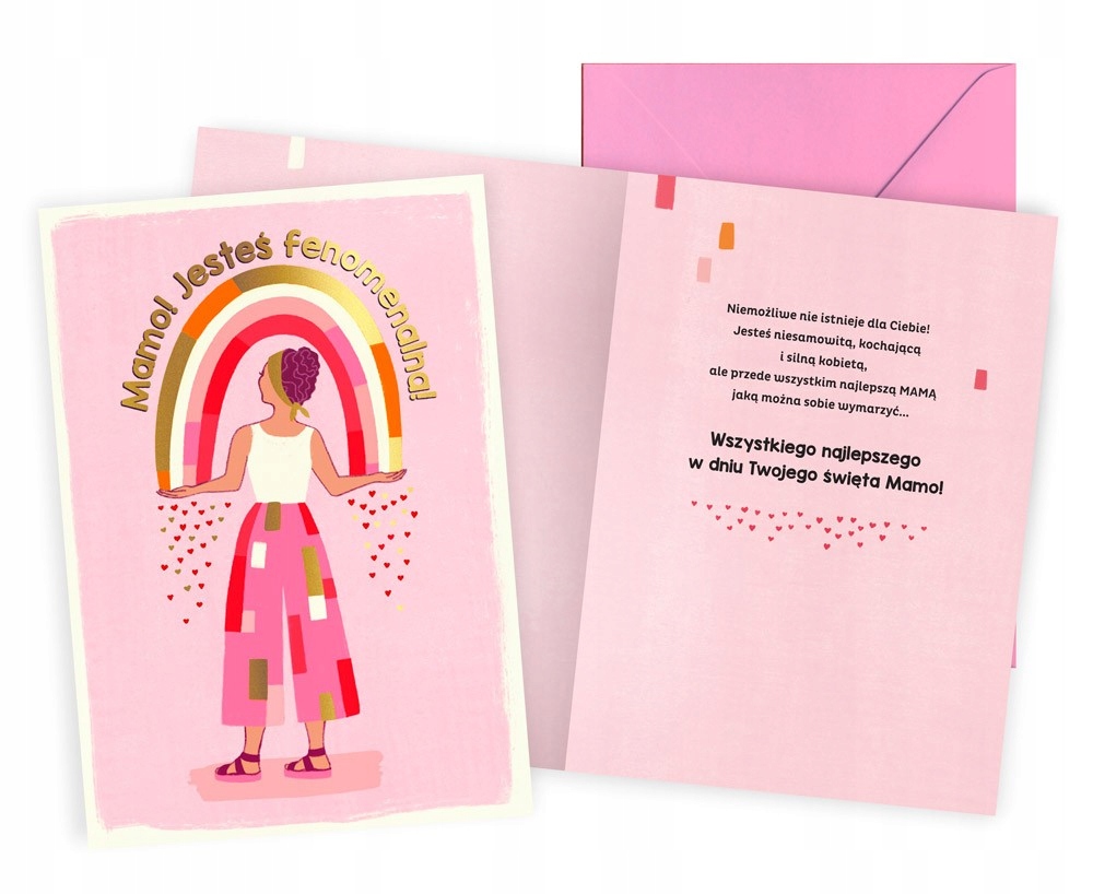 Kartka dla Fenomenalnej Mamy na dzień Matki Prezenty dla Mamy Laurka PR520 EAN (GTIN) 5905970028502