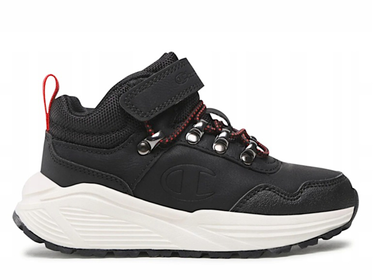 Buty chłopięce Champion Climb Rx za kostkę na rzep jesienne czarne 29,5