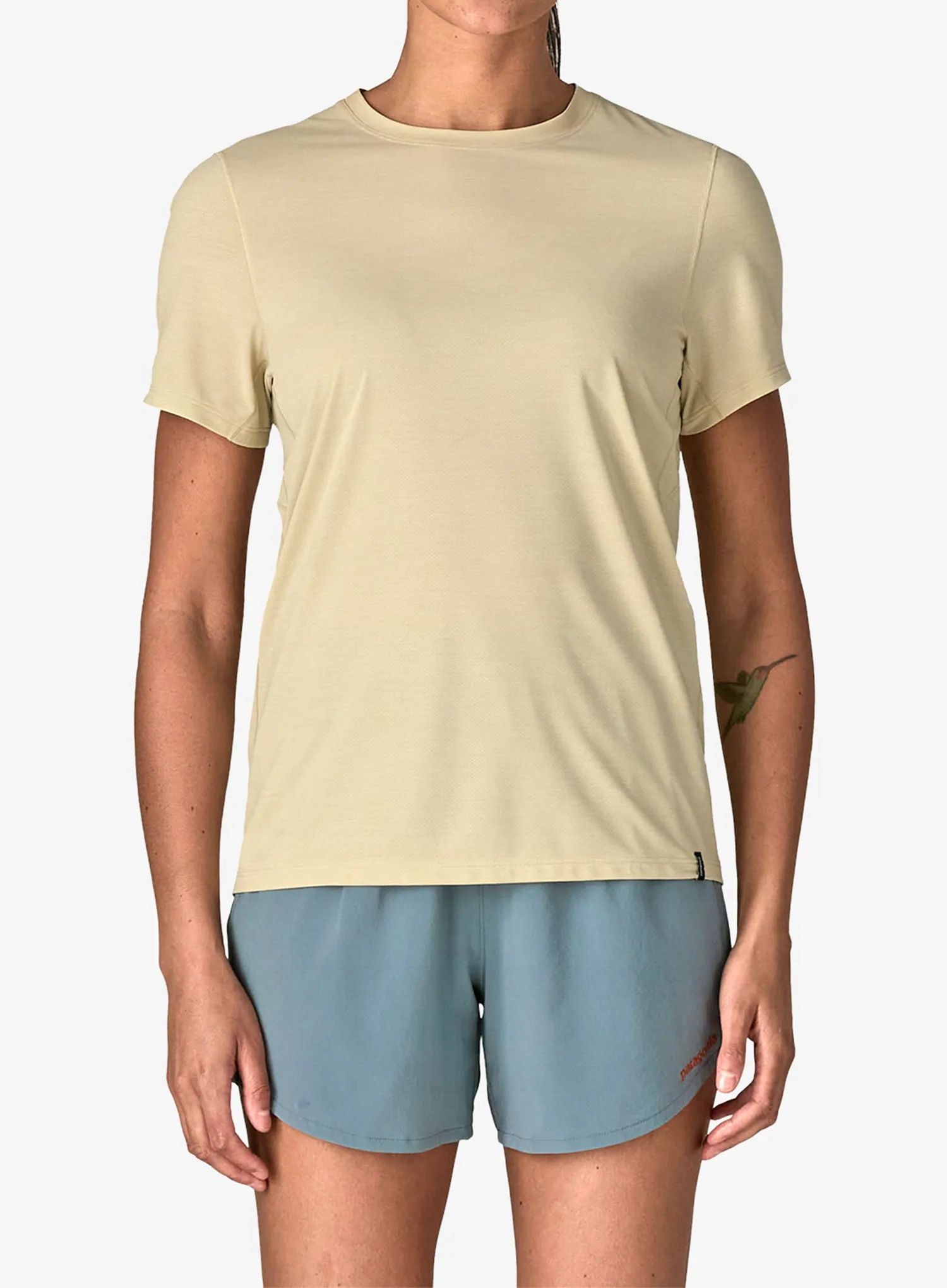 Dámské rychleschnoucí tričko Patagonia Cap Cool Ultra Shirt pemza M