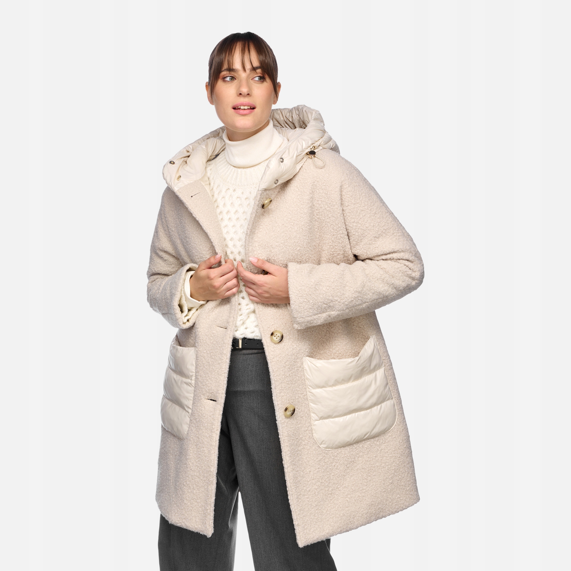 Geox Krémová dámská bunda Geox Calithe