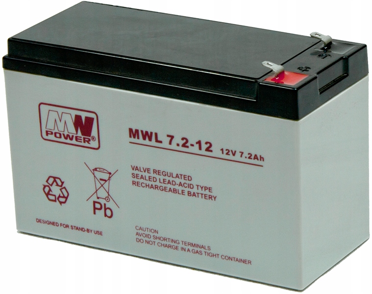 

Power Agm Mwl 7,2-12 12V 7,2AH Mwl 7.2-12 MWL7,2