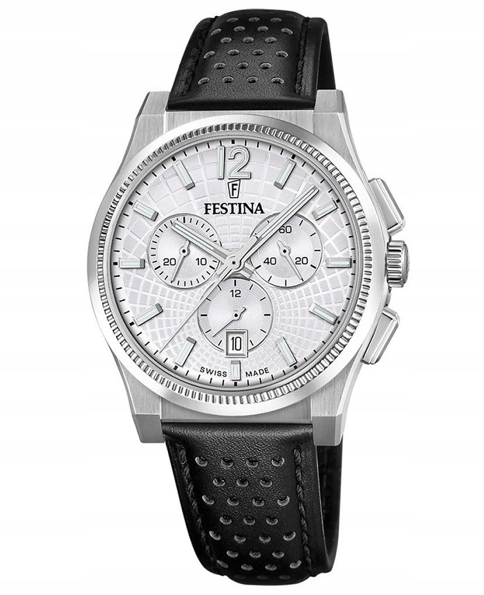 Pánské hodinky Festina F20060/1 Rivé Chrono Swiss Made