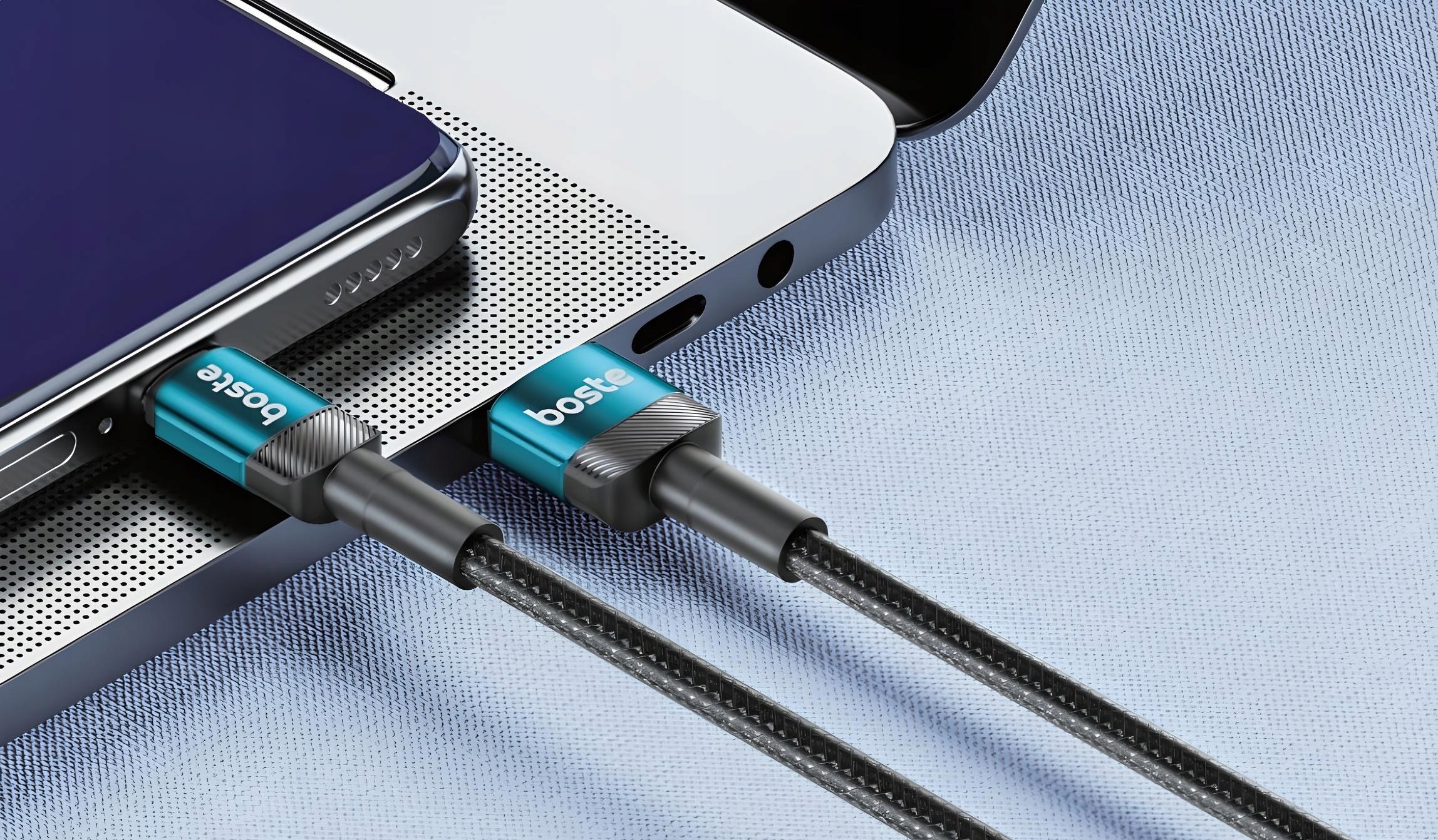 BOSTE KABEL USB-A DO USB-C TYPE-C SZYBKIE ŁADOWANIE 3A TRANSMISJA DANYCH 3M Długość przewodu 3 m