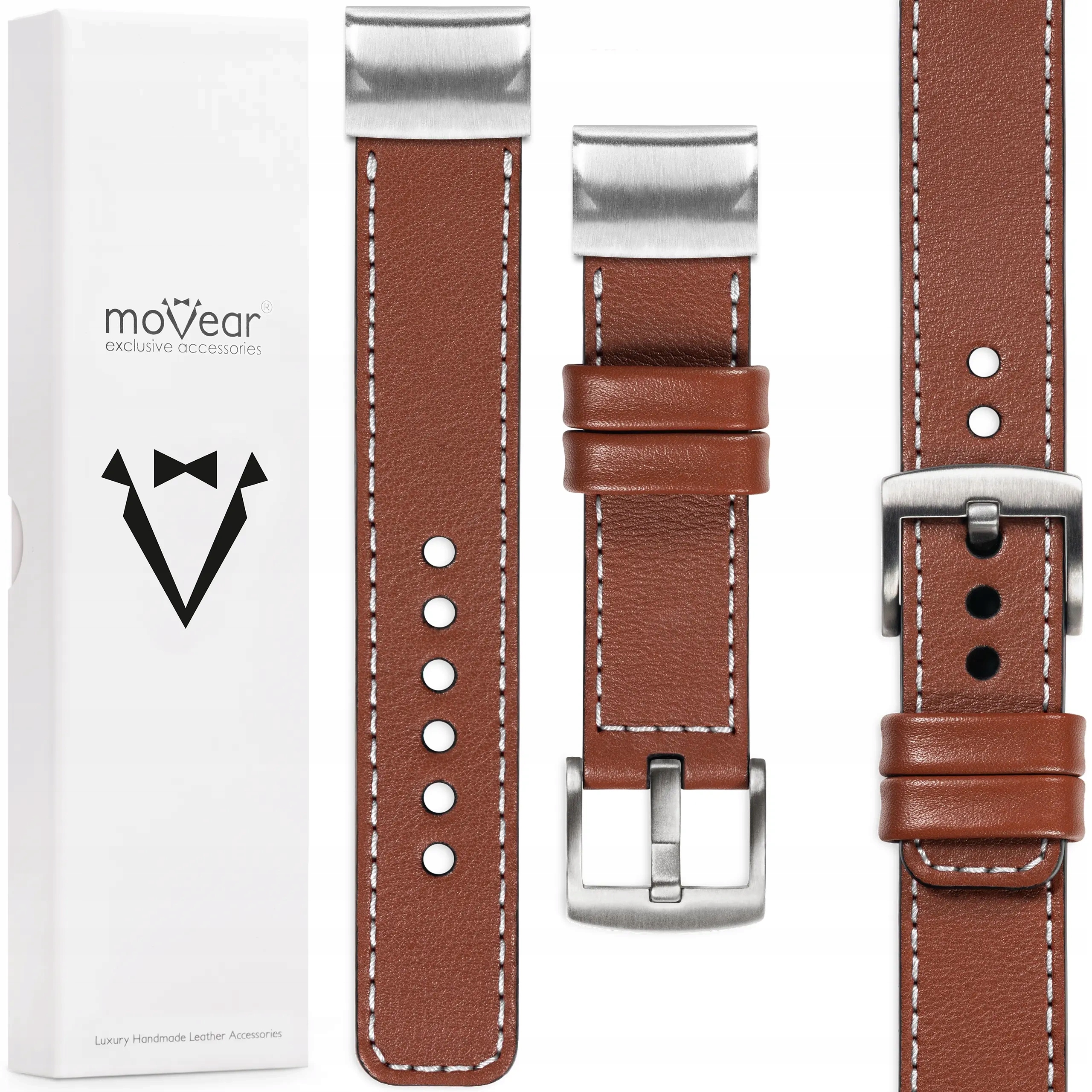 Pasek premium do QuickFit 26 Garmin Fenix 8X 7X 6X 5X 3 włoska skóra