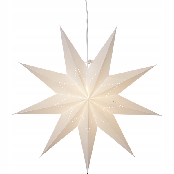Závěsná hvězda Lysa bílá 60 cm