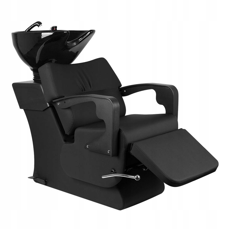Barberská Kadeřnická Myčka Nastavitelná Do Obývacího Pokoje Gabbiano Černá Barber C37