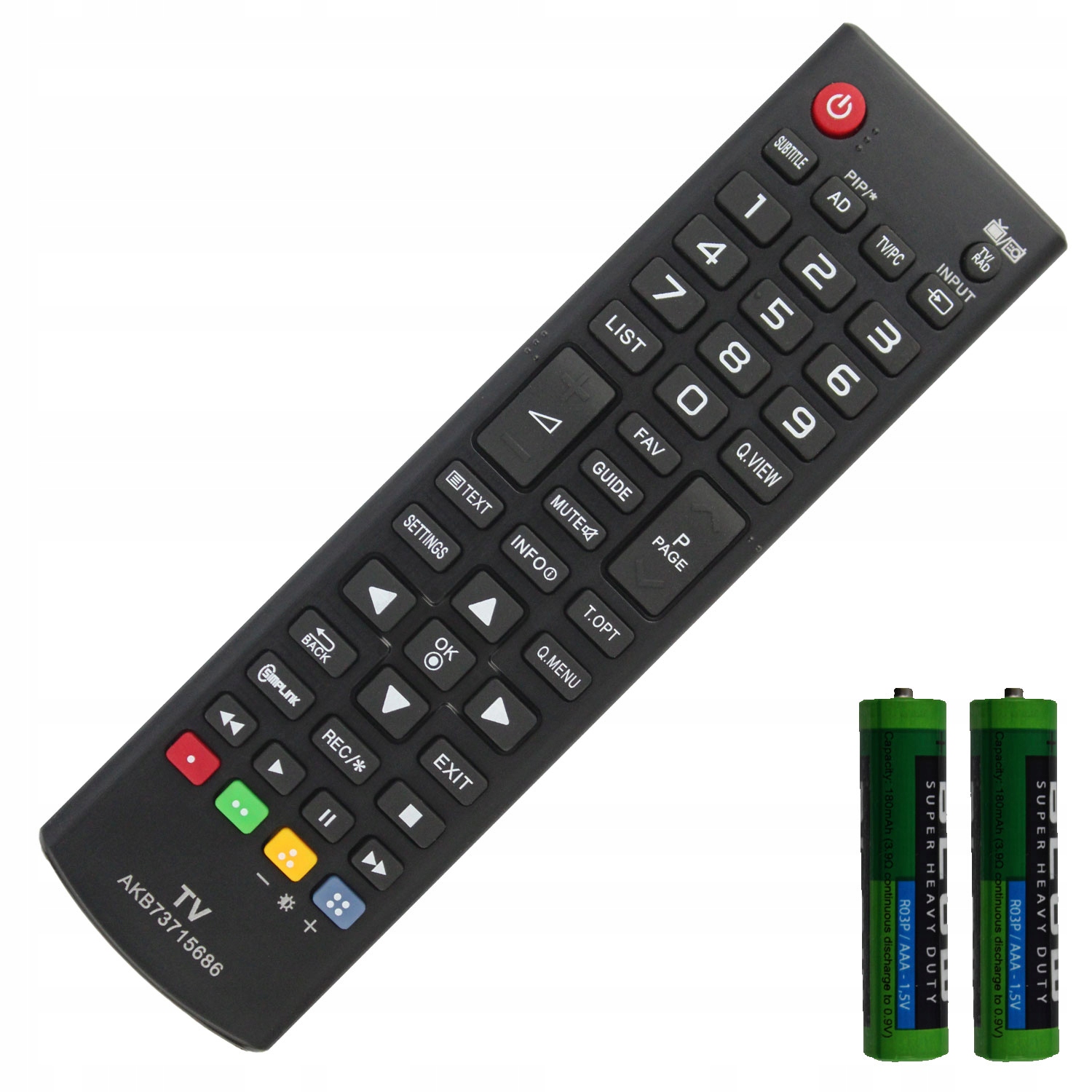 Pilot do TV Monitor LG AKB73715686