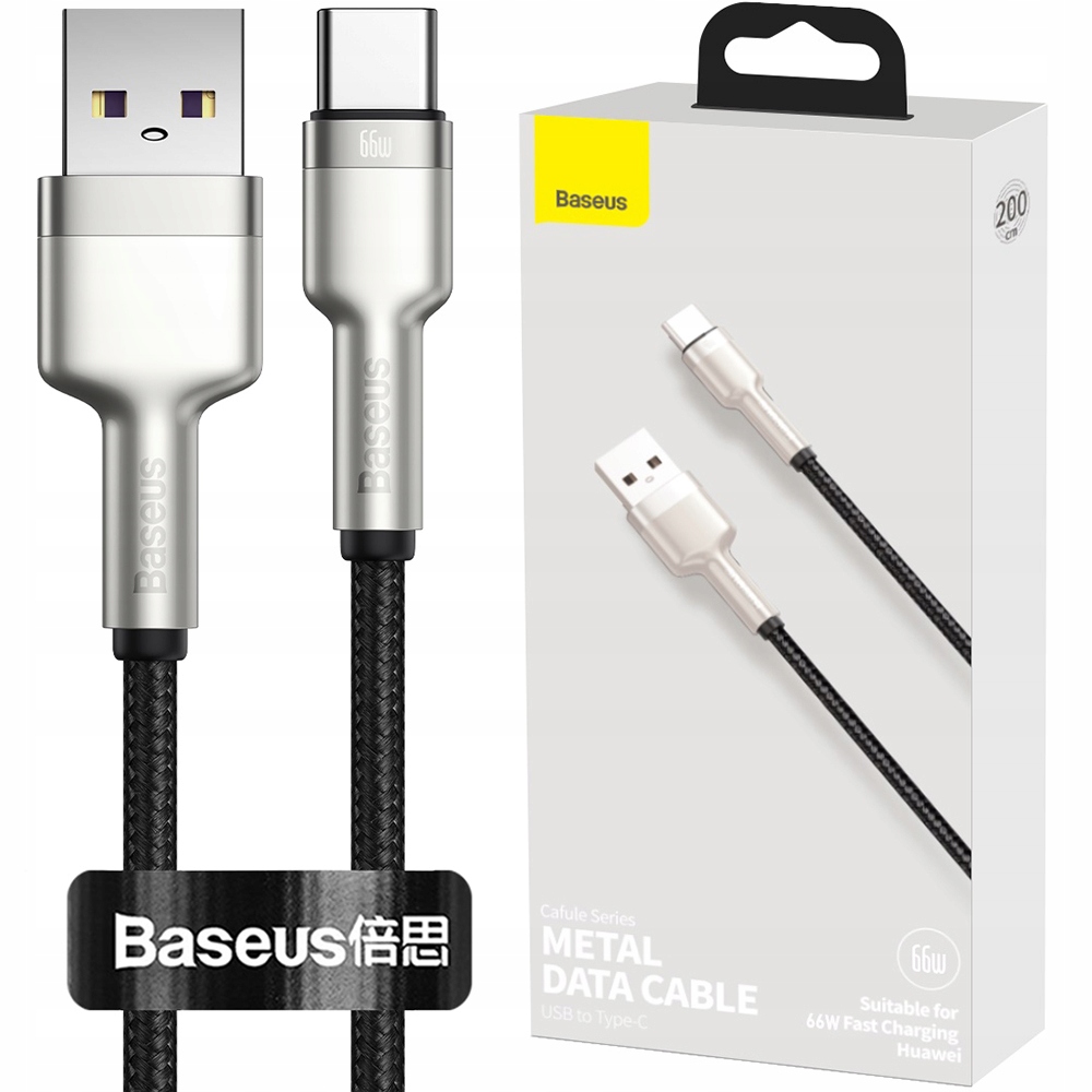 

Kabel przewód Usb do Usb-c Baseus Caful 66W 2m