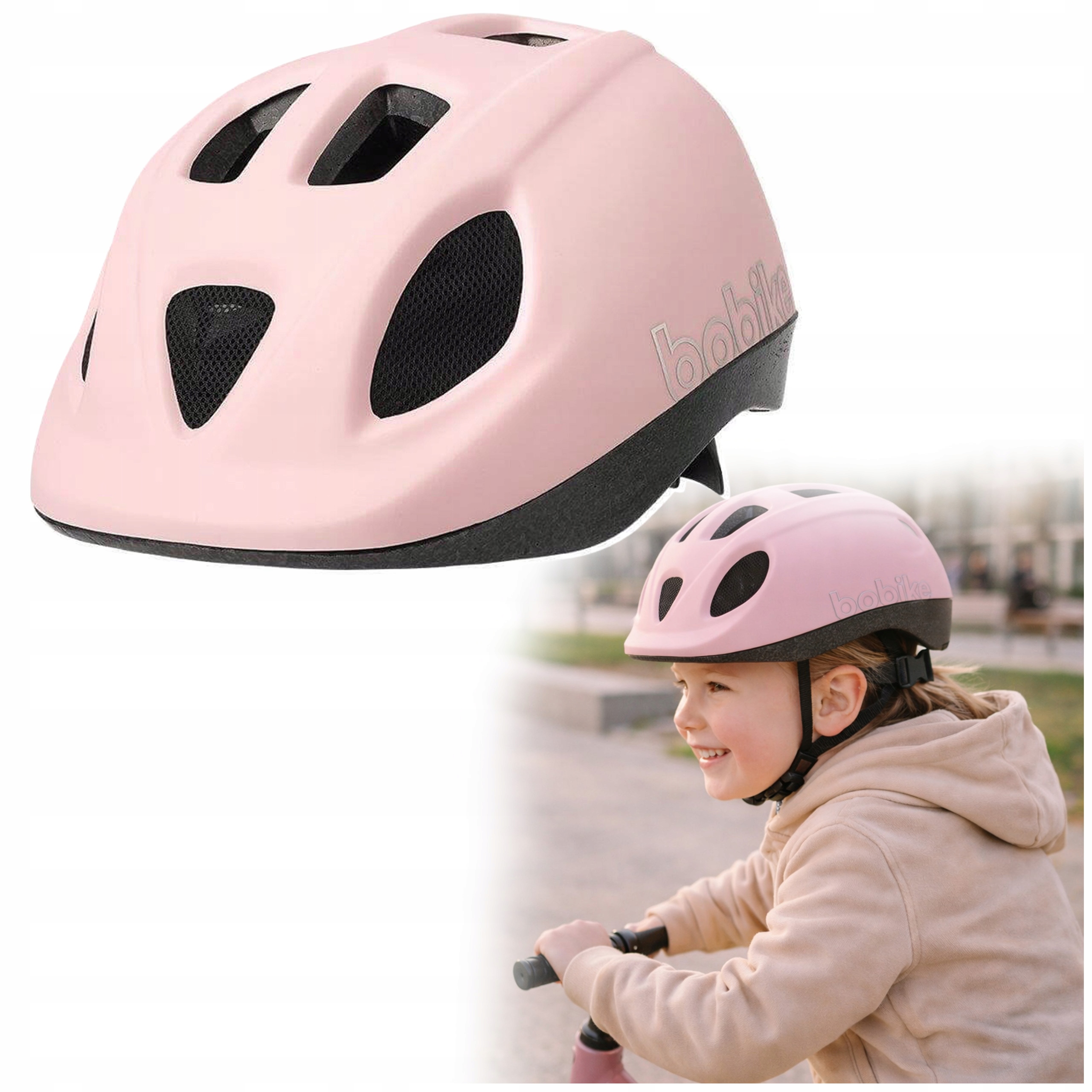 Kask ochronny dla dzieci na hulajnoge rower rolki Bobike Go S 52-56 cm