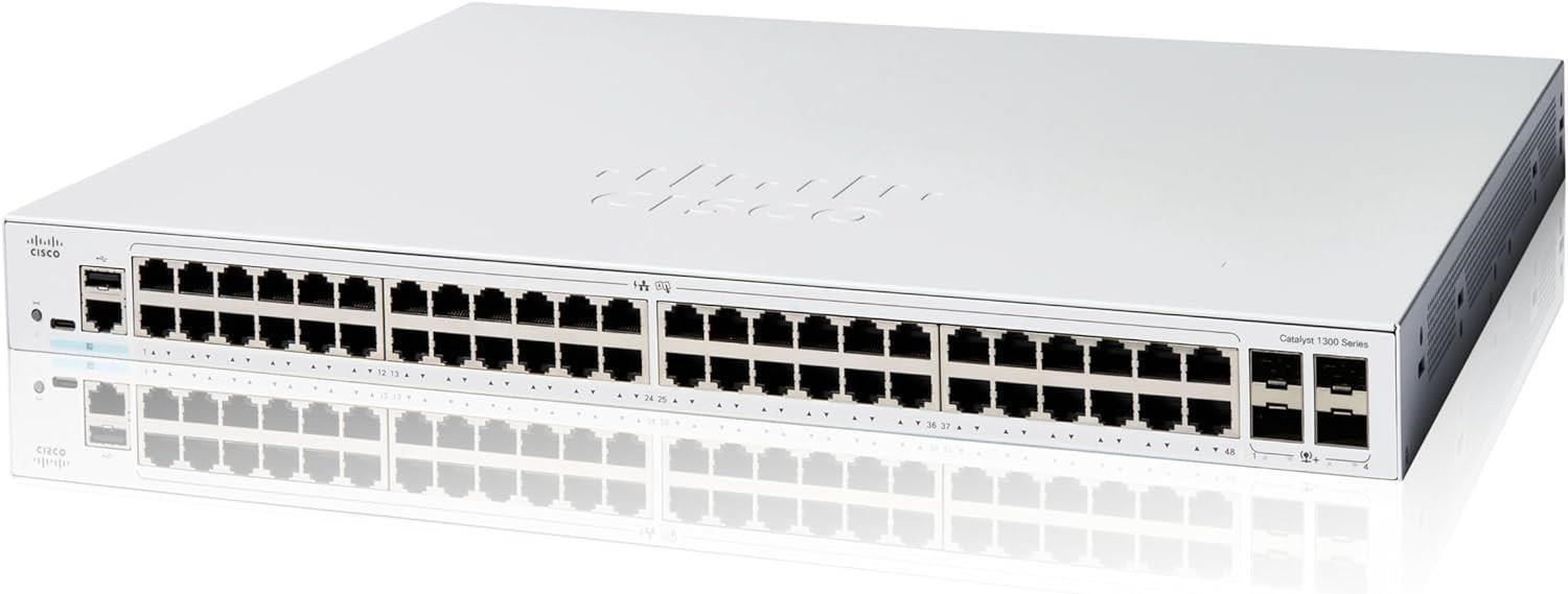 Cisco Catalyst switch C1300-48T-4X (48xGbE, 4xSFP+, fanless) C1300-48T-4X