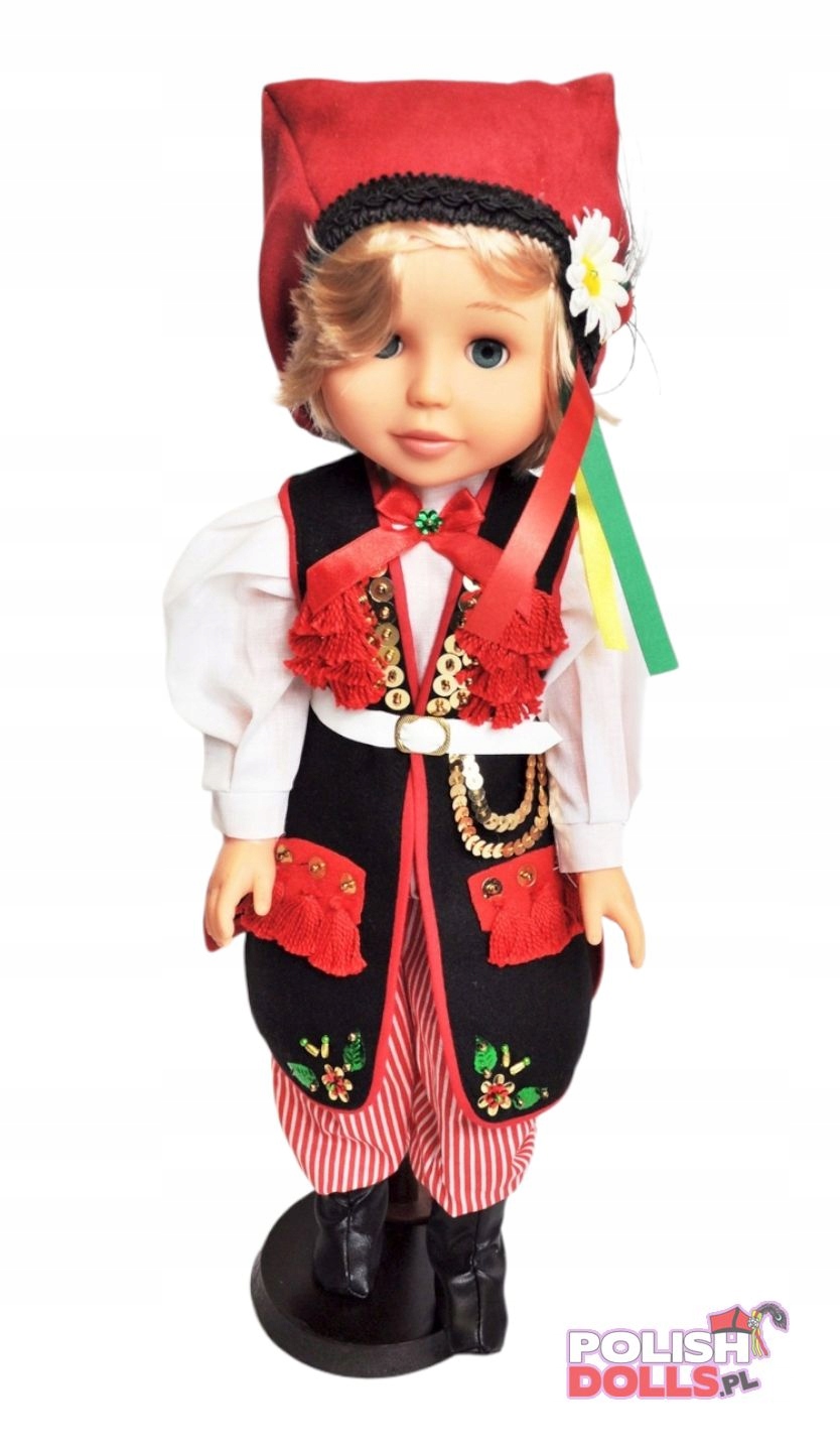 Panenka Krakowiak 45 cm chlapec kurýr bonus