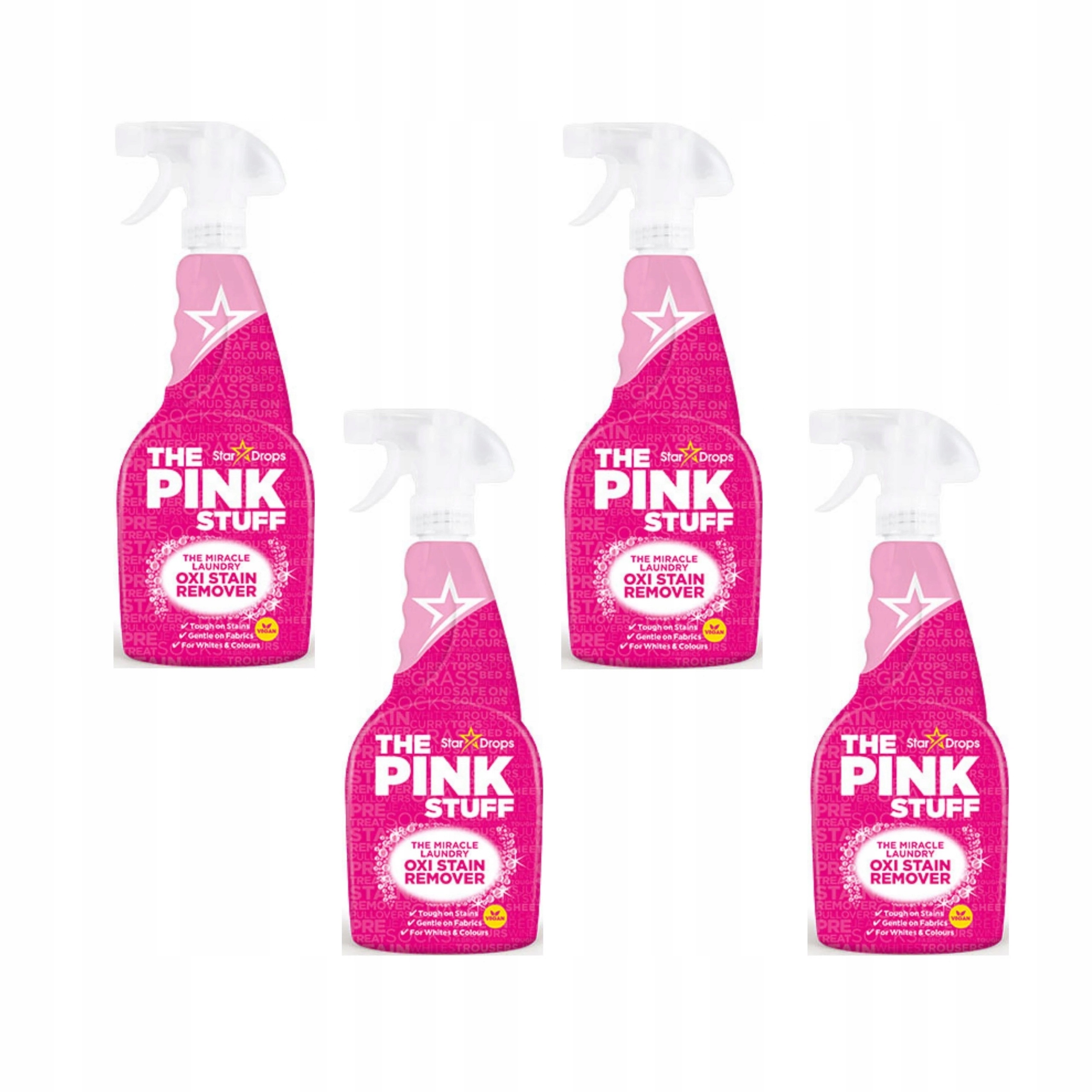 Levně 4x Pink Stuff Odstraňovač skvrn ve spreji Oxi Stain 500ml