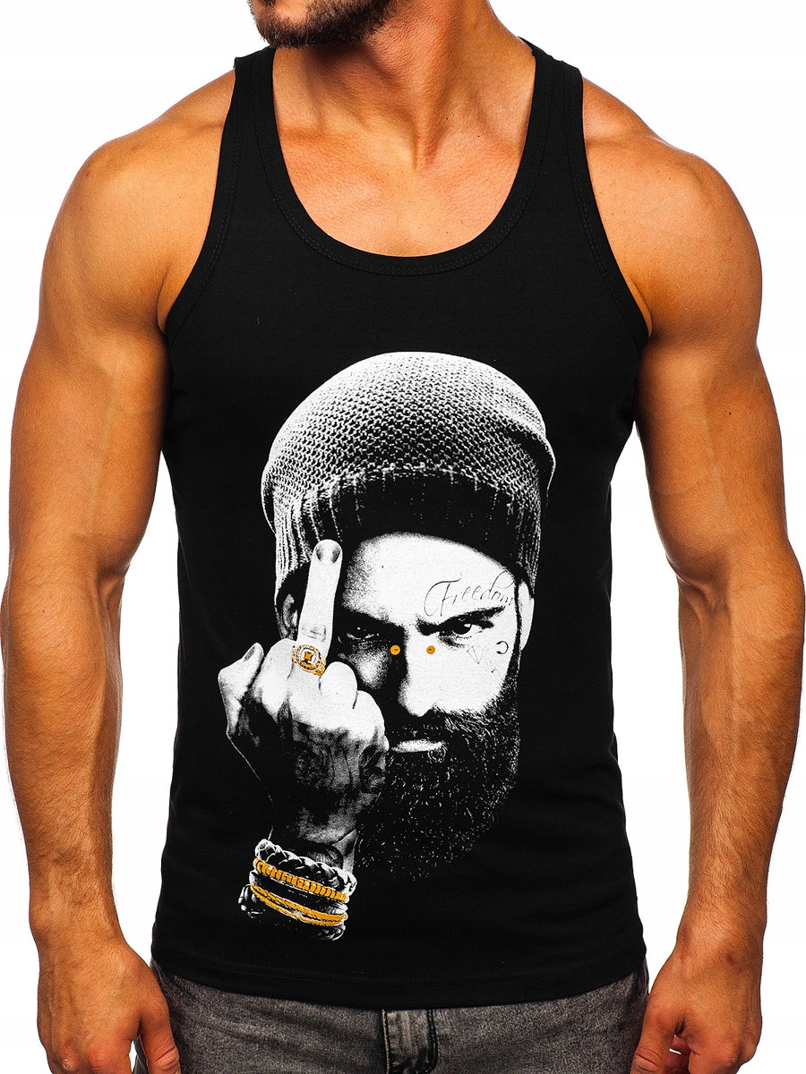 

Koszulka Tank Top Męska Czarna 14842 Rozmiar_xl