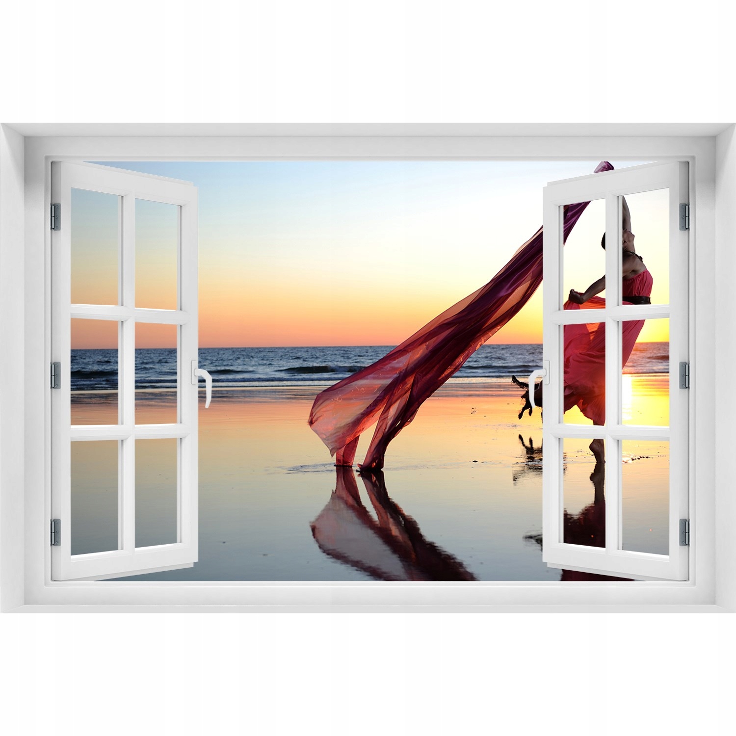 

Fotoobraz Naklejka 3D Okno Tańcząca kobieta 90x60