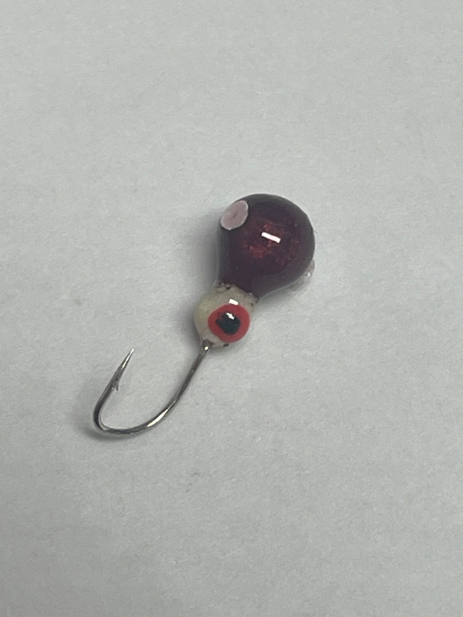 Mormyszka Wolframowa Kulka bordo 3mm ~0,22g