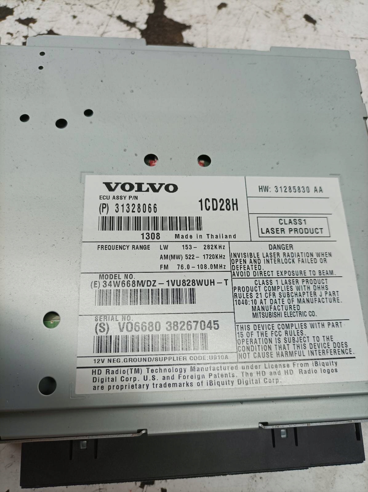 RADIO 31328066 navigation Volvo XC 90 and (2002-2014)