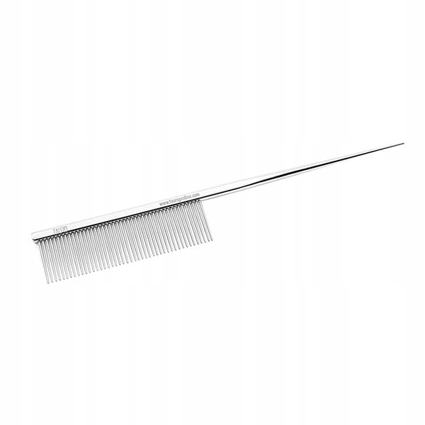 Levně Tauro Pro Line Kovový Hřeben, S Rukojetí, 19.3 CM Železo Chrom