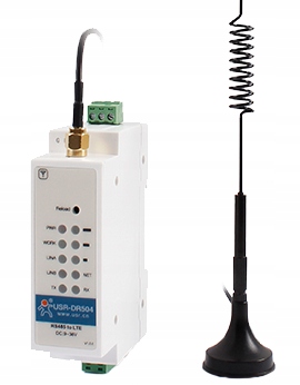 Modem konwertera 4G Lte na RS485 na szynę Din USR-DR504-EUX Sim Usr Iot